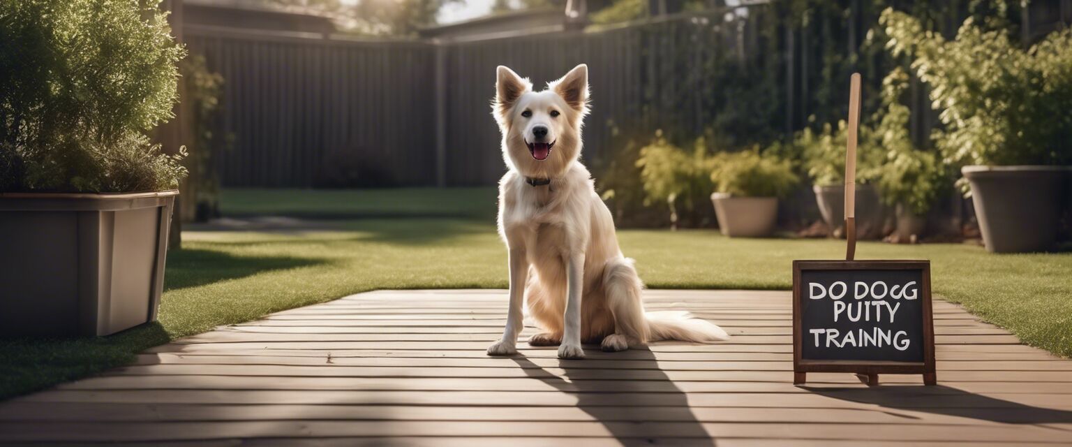 Designated potty area for dogs