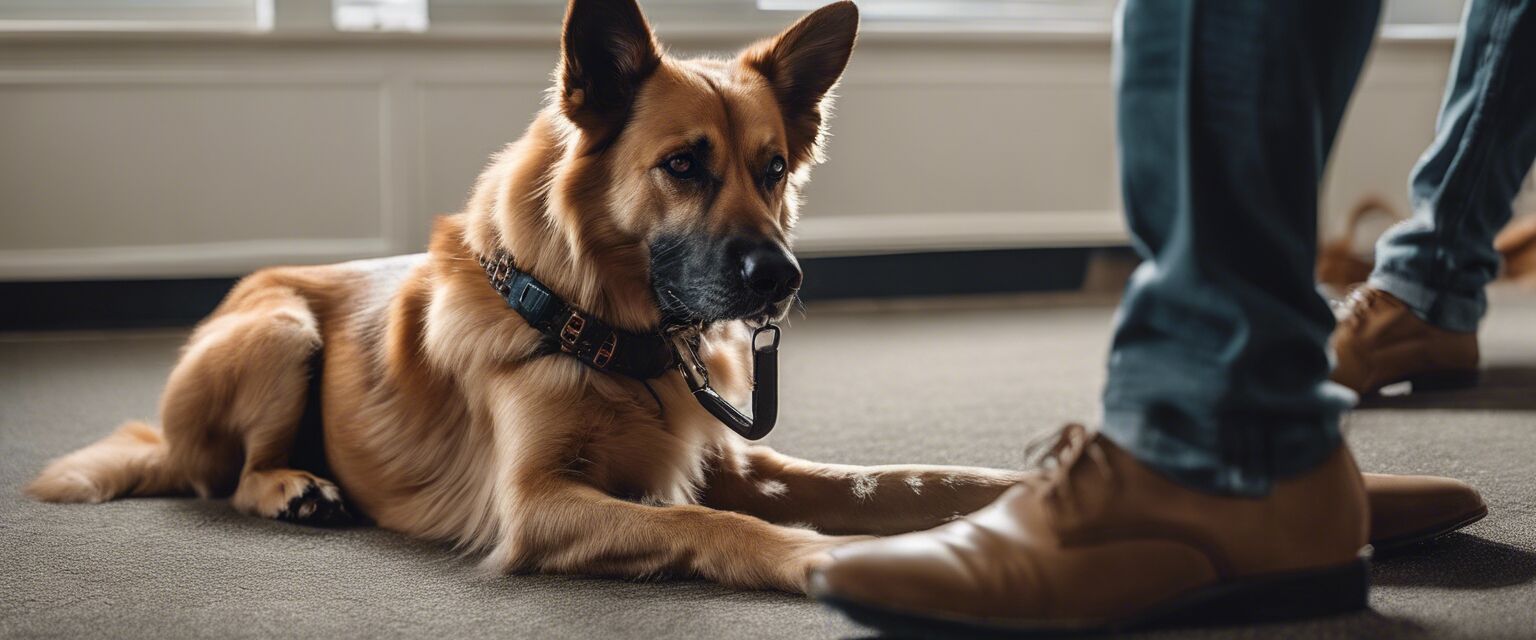 Clicker and treats for dog training