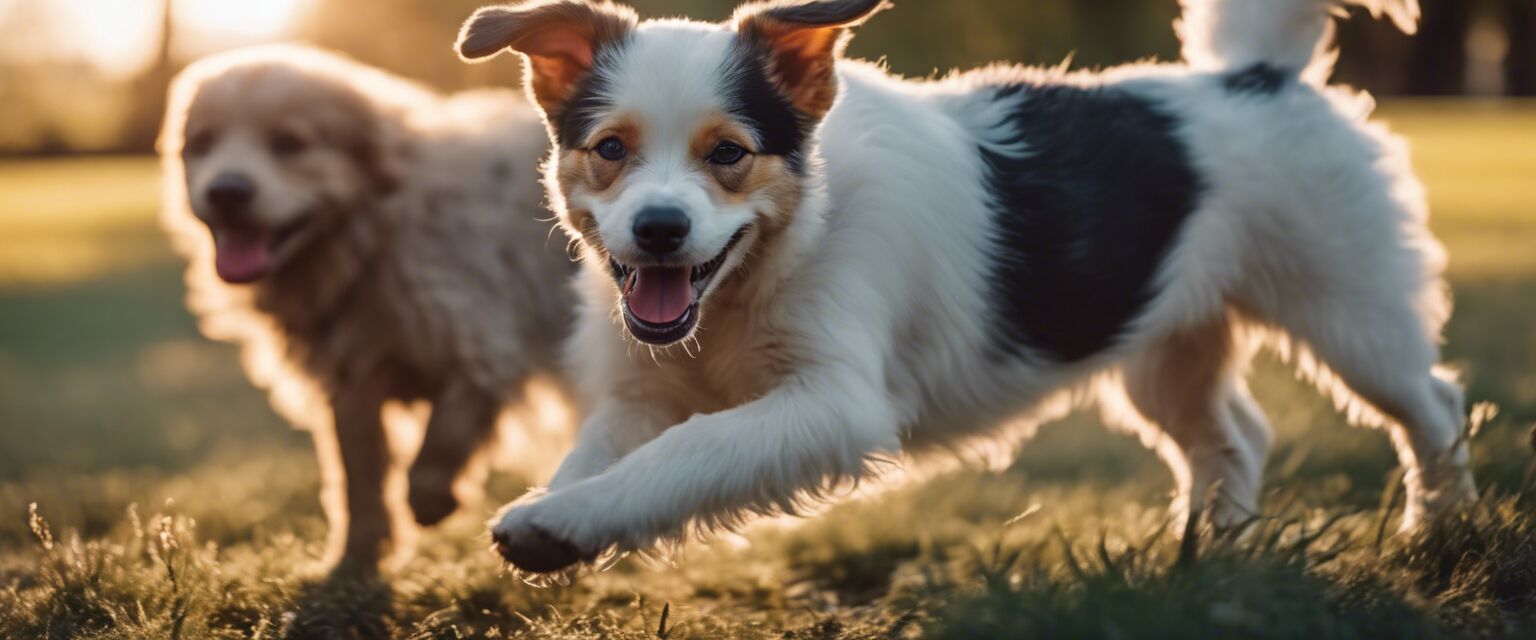 Image of a happy and socialized puppy