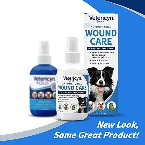 Vetericyn Plus Antimicrobial Wound Care products with new packaging.